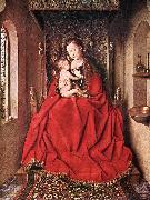 EYCK, Jan van Suckling Madonna Enthroned ss Germany oil painting reproduction